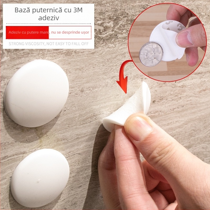 Protectii de ușă din silicon (10 buc.) – montaj cu bandă adezivă, protecție pentru pereți și mâneri, rezistente la uzură, coroziune și temperaturi ridicate