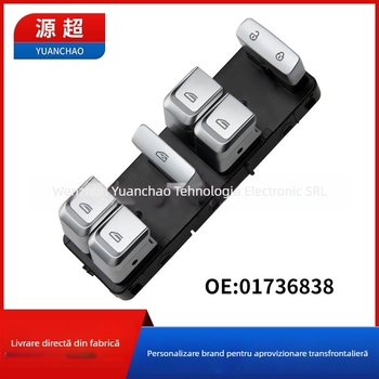 Comutator pentru regulator de geam electric pentru Boyue Pro (Model 01736838), 12V, ABS+PC