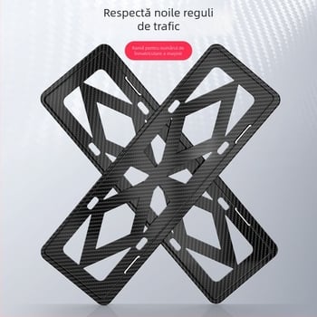 Ramă pentru plăcuța de înmatriculare a mașinii, ABS plastic, universală, personalizabilă, pentru fixarea plăcuței