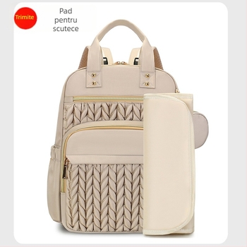 Rucsac matern din nylon, stil retro euro-american, ultra-ușor, pliabil, curea cu pernă de aer (9018)