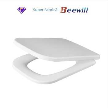 Capac de toaletă din rășină uree-formaldehidă cu amortizare la coborâre, distanța dintre orificii reglabilă 155±20 mm, modele U102/187/193/101/104/197/117/CR101/106/102/103