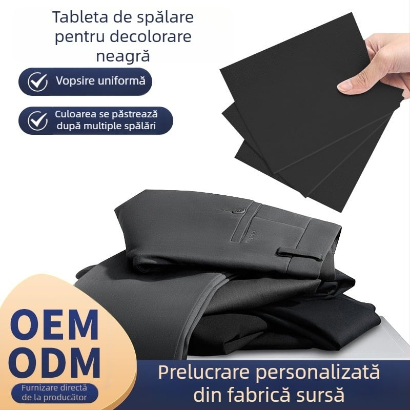 Foaie de înnegrire a hainelor – Hârtie de vopsire pentru haine negre, Restaurare, Conținut net 1–1,5 kg/L, Ambalare în vrac