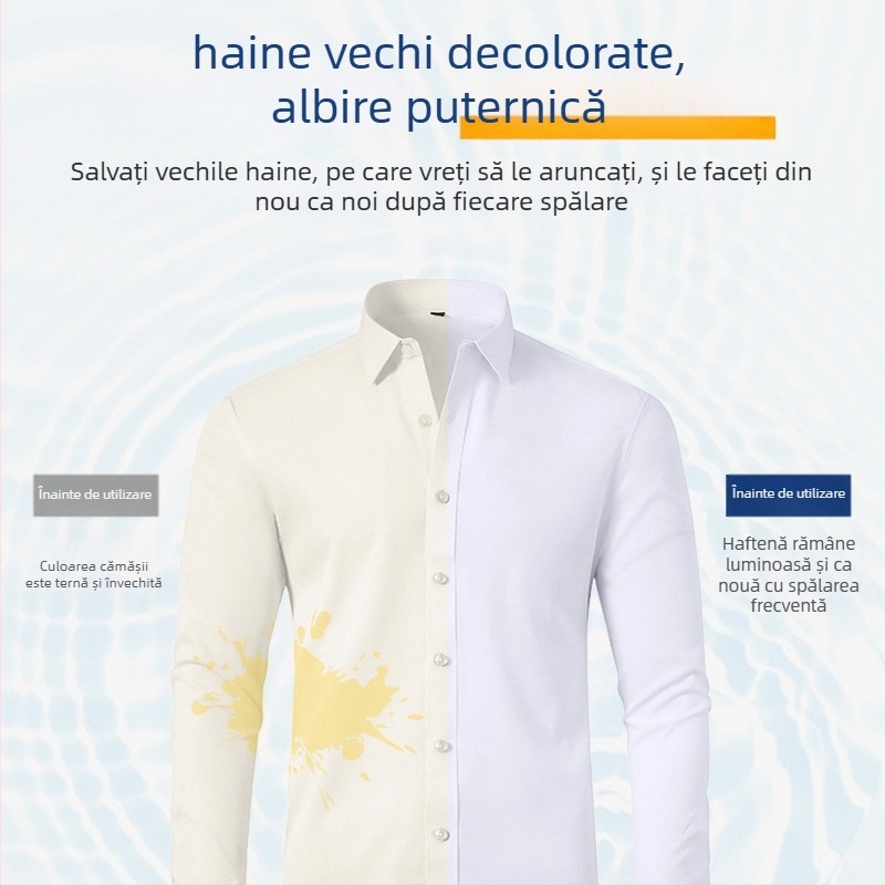 Tablete de albire pentru haine – seria Whitening Tablets, conținut net sub 200 g, cutie cu 204 bucăți, ambalaj de bază