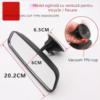 Mojielong oglindă retrovizoare convexă 12V cu lumină pentru autovehicul de pasageri închis cu patru roți