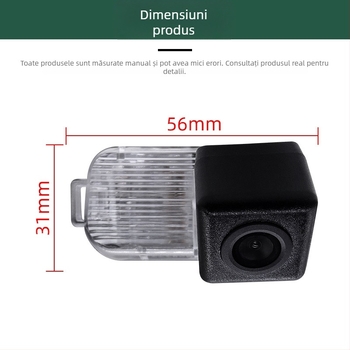 Cameră de backup HD cu vizibilitate nocturnă pentru Mazda 3 (2014–2017) hatchback — 1280x720, 12V, unghi de vizualizare 170°