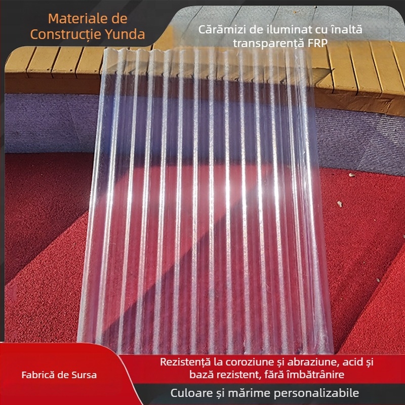 Panou FRP translucid pentru iluminat de la acoperiş, tip 850 cu undă mică / tip 900 cu undă plată