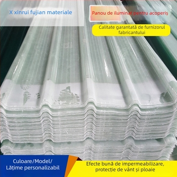 Panou de iluminare FRP pentru acoperiș – plăci translucide din fibră de sticlă, transparente, rezistente la foc, panou de iluminare din plastic, Xin Ruifu, origine Sichuan, tipuri 840/900/820/760/950/470 (personalizabil)
