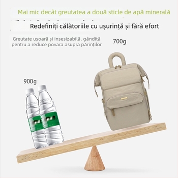 JOYNCLEON Rucsac pentru îngrijire bebeluși — impermeabil cu separare uscat-umed; material: pânză; design rucsac; curea de umăr curbată