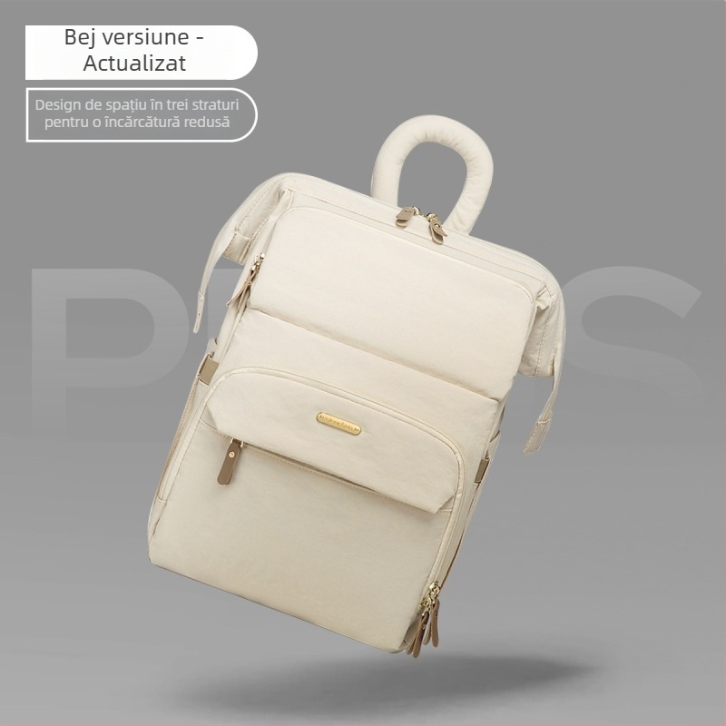 JOYNCLEON Rucsac pentru îngrijire bebeluși — impermeabil cu separare uscat-umed; material: pânză; design rucsac; curea de umăr curbată
