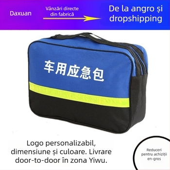 Kit de urgență auto cu unelte multifuncționale și stingător, portabil — Brand Town Head; Material textil; Personalizare: Nu