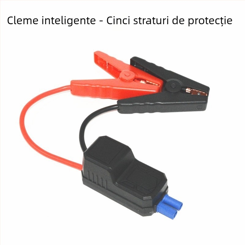 Clip de pornire de urgență pentru mașină cu EC5 cablu viu, 12V, 650A, protecție la inversarea polarității, protecție multifuncțională, Yixuan digital