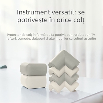 Protector de colț pentru masă pentru copii - Colț drept, 200 buc., Fără marcă, Fără import