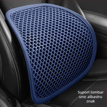 Suport lombar auto cu gel, pernă spate respirabilă, pentru șederi îndelungate, vară, stil ușor de lux