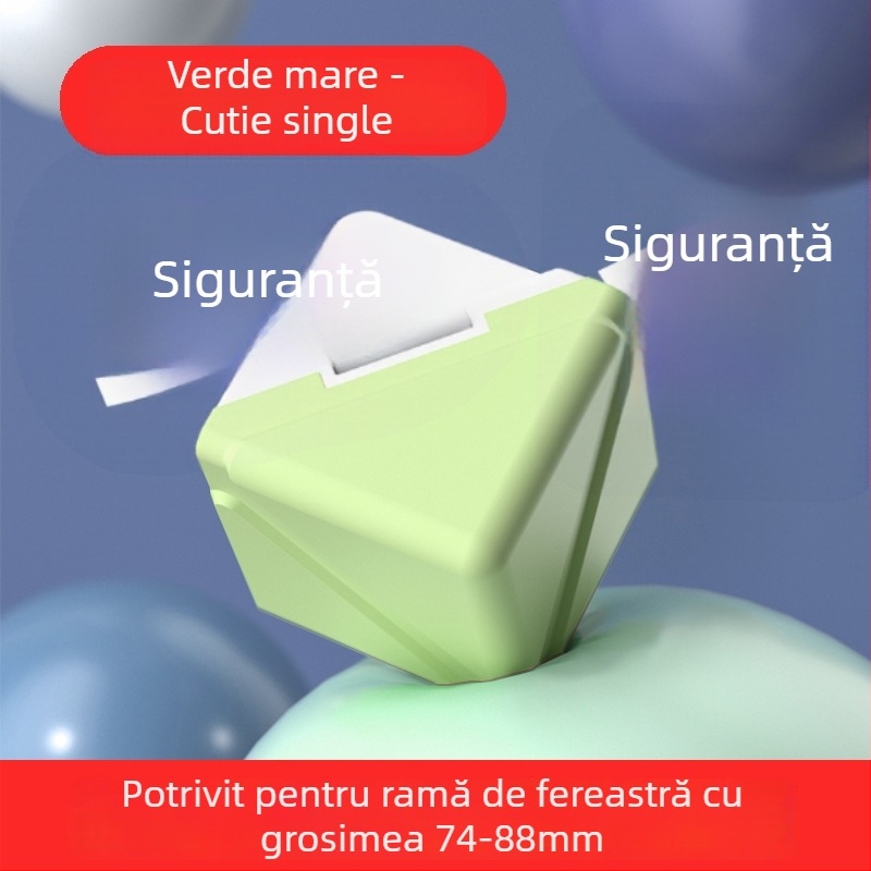 Protectii de colt din aluminiu pentru ferestre - Protectoare de colț dreptunghiulare anti-coliziune pentru ferestre și uși cu deschidere interioară - Set de protecție a colțurilor