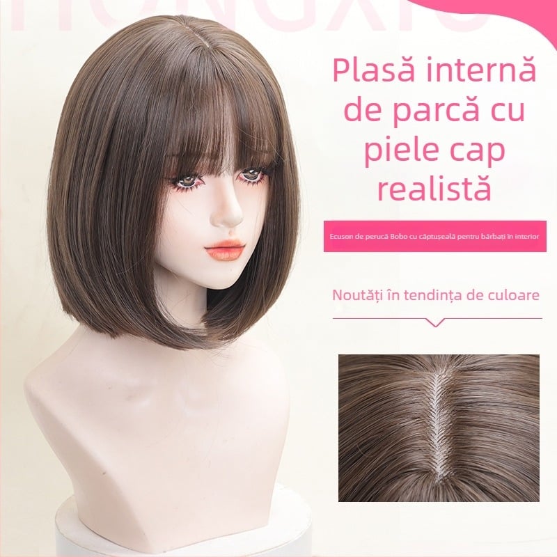 Perucă Louise HXT3030 – fibră rezistentă la temperatură, breton Qi, nu se poate vopsi