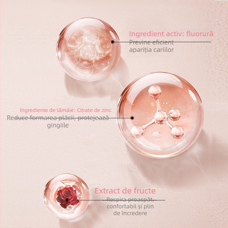 Pastă de dinți gel pentru adulți – albire, aromă de fructe, mentă