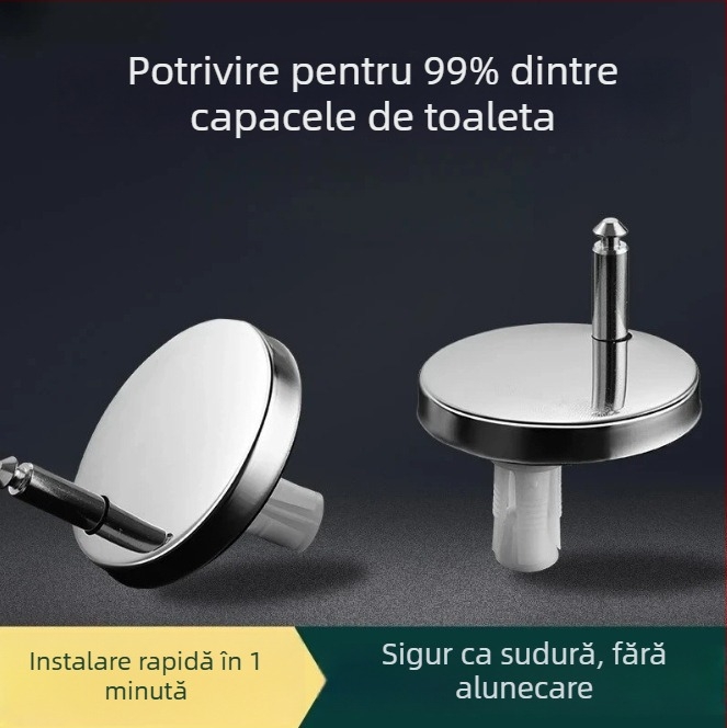 Șurub pentru fixarea capacului de la toaletă, ABS material, formă standard, stil minimalist modern