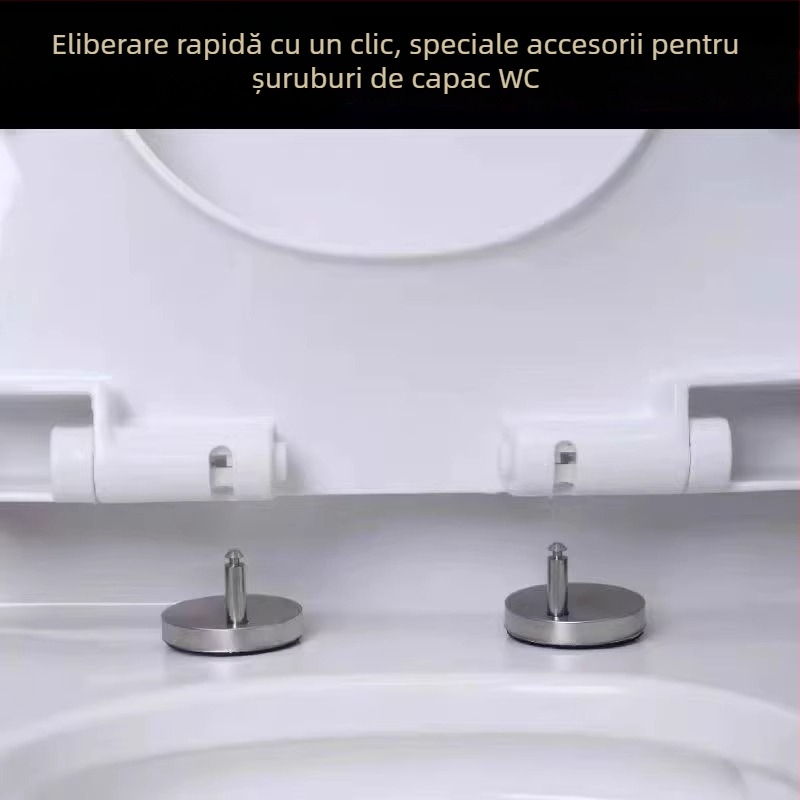 Șurub pentru fixarea capacului de la toaletă, ABS material, formă standard, stil minimalist modern