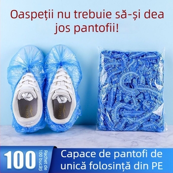 Coveruri de unică folosință pentru încălțăminte, PE polietilenă, grosime 0.6-0.7, nebiodegradabile, durată de viață 4 ani