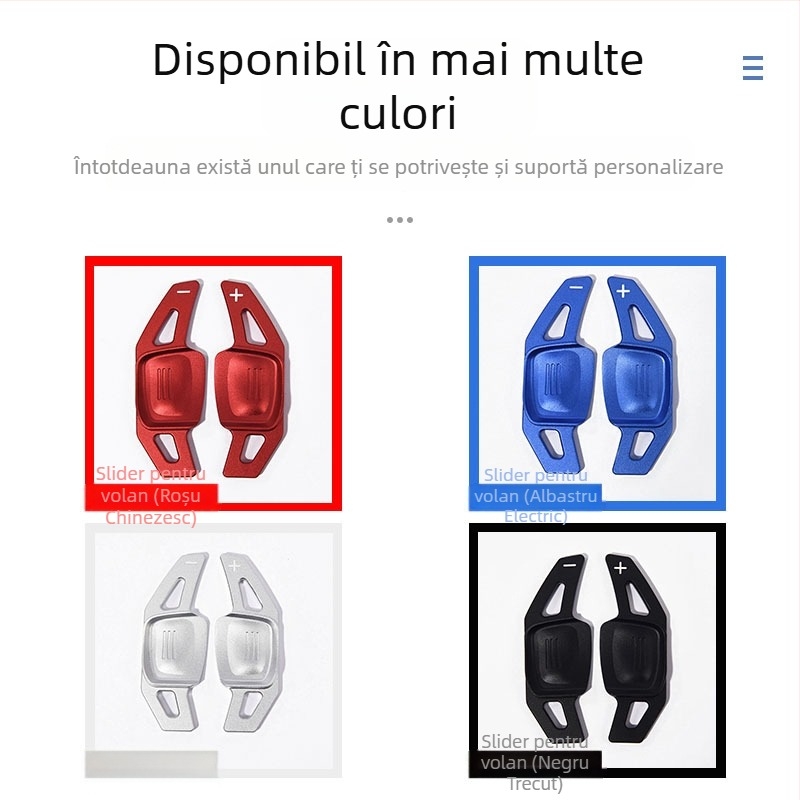 Paddle de schimbare a vitezelor din aliaj de aluminiu pentru volan, montaj cu adeziv, VW Golf 8 MK8, Tiguan L, Touareg, CC, Magotan