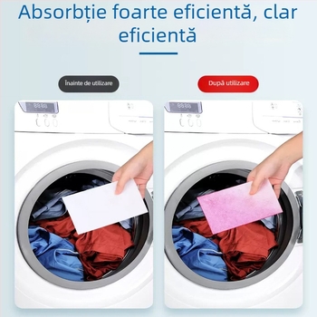 Foam Foaie absorbantă de culoare pentru rufe – protecție antibacteriană și anti-decolorare