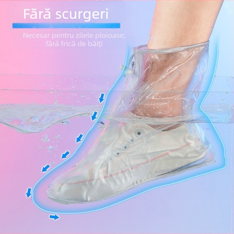 E61AAA Acoperire impermeabilă pentru încălțăminte, unisex, PVC, antiderapant, personalizabil, origine Guangdong, ambalaj 200 buc.
