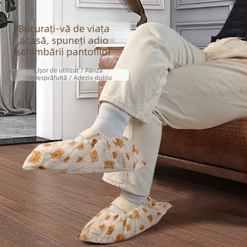 Acoperitoare pentru pantofi de unică folosință — țesătură nețesută, grosime 0,02, protecție împotriva prafului, durată de viață 2 ani, cutie cu 200 bucăți