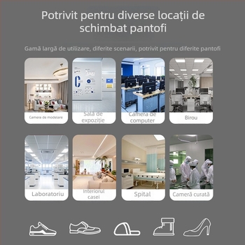 Acoperitoare pentru pantofi de unică folosință — țesătură nețesută, grosime 0,02, protecție împotriva prafului, durată de viață 2 ani, cutie cu 200 bucăți