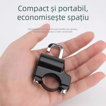 Încuietoare pentru căști de motocicletă și bicicletă, model Universal, marcă Shengwang, încuietare metalică anti-furt, potrivită pentru țevi circulare