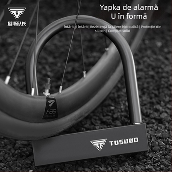 Lacăt pentru bicicletă cu cod de combinație, din oțel aliat, Unisex, TOSUOD