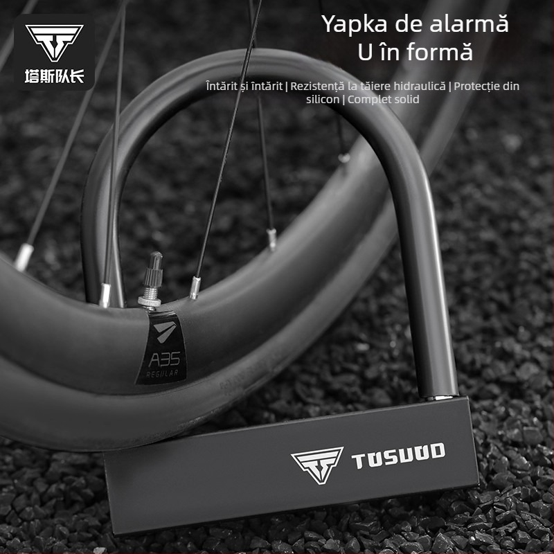 Lacăt pentru bicicletă cu cod de combinație, din oțel aliat, Unisex, TOSUOD