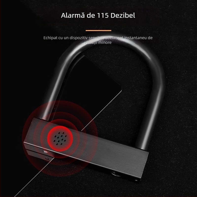 Lacăt pentru bicicletă cu cod de combinație, din oțel aliat, Unisex, TOSUOD