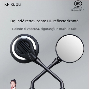 Kepu oglindă retrovizoare universală pentru vehicule electrice și motociclete, HD cu câmp vizual mare
