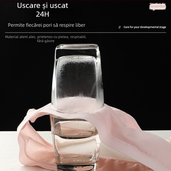 Sutien din bumbac pentru adolescente, cupe 3/4, forme subțiri, bretele fixe dublu, respirabil și confortabil