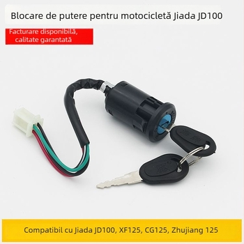 Încuietoare de aprindere pentru motocicletă Mojielong Jetta 100 – Model Jetta 100; Brand Mojielong; Aplicație: motociclete/ATV; Design lung