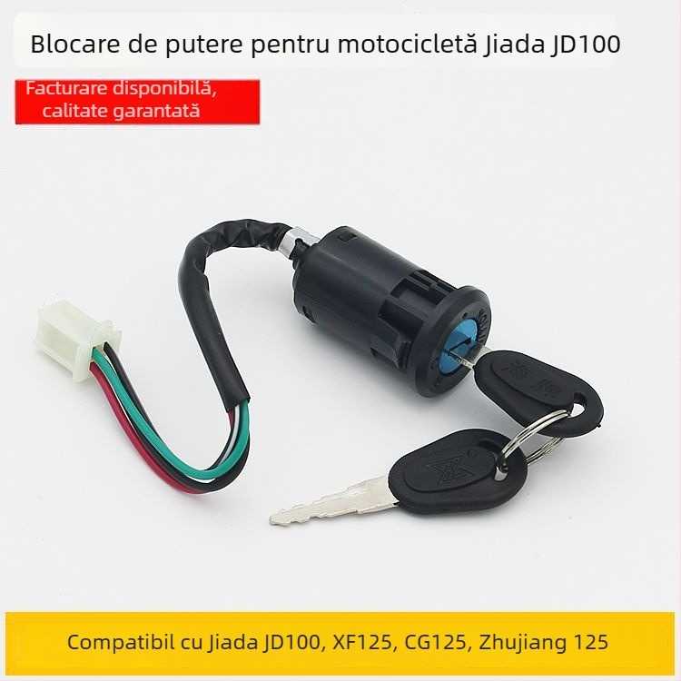 Încuietoare de aprindere pentru motocicletă Mojielong Jetta 100 – Model Jetta 100; Brand Mojielong; Aplicație: motociclete/ATV; Design lung