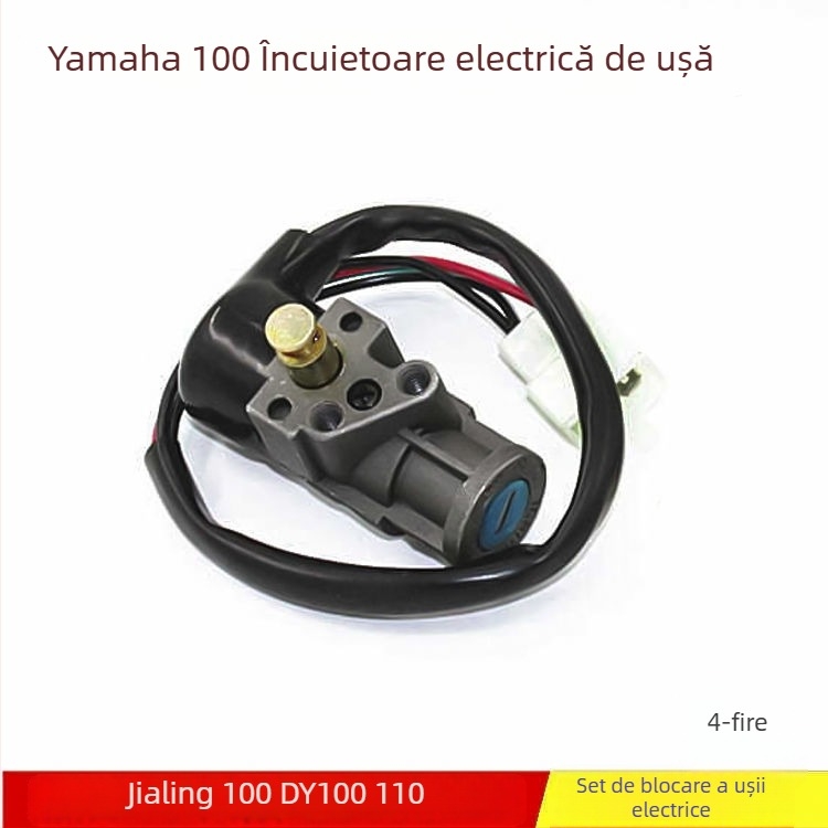 Set de încuietori pentru motocicletă DY100, limbă de încuietoare din aliaj de zinc, stil lung, protecție