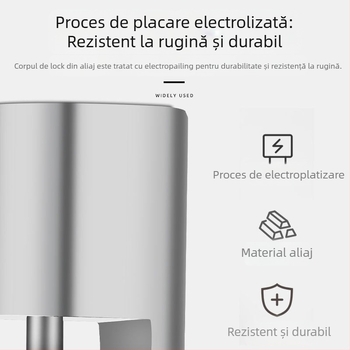YUUISD JY-A7 Lacăt Rotund pentru Disc pentru Biciclete cu Frână pe Disc, Aluminiu, 186 g
