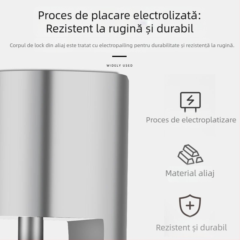 YUUISD JY-A7 Lacăt Rotund pentru Disc pentru Biciclete cu Frână pe Disc, Aluminiu, 186 g
