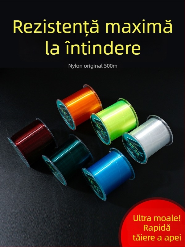 Linie principală de pescuit – nylon, 500 m, rezistență 100, cutie cu 100 buc.