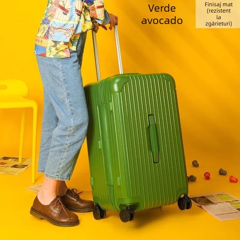 Valiză ABS+PC cu închidere prin fermoar, roți universale, greutate 4,3 kg, încuietoare cu combinație standard