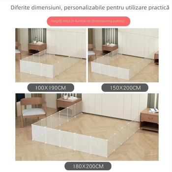Barieră de sub pat pentru pisici, din plastic