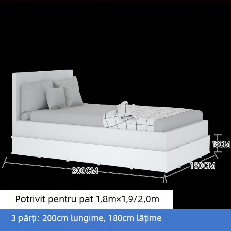 Barieră de sub pat pentru pisici, din plastic
