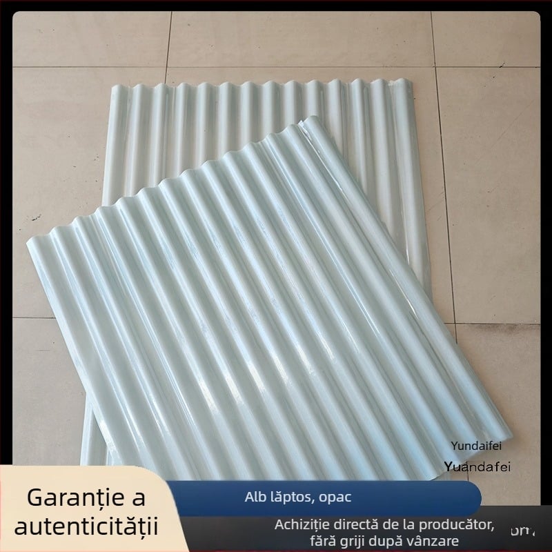 Panou FRP de iluminat pentru acoperiș, tip val mic, protecție UV, rezistent la ploaie, opac