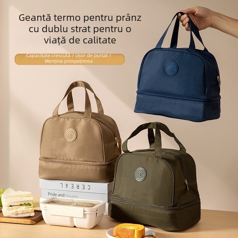 Geantă izolată pentru alăptare și prânz | Nylon | Categorie: Geantă frigorifică | Brand: Jie Yibang | Lansare: Primăvara 2024