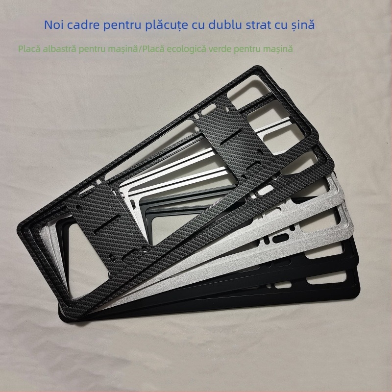 Suport universal pentru plăci de înmatriculare, model cu două straturi din aliaj de magneziu, corp din aliaj de aluminiu, protecție a plăcii, brand Ruixiang Gete, origine Wenzhou