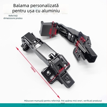 Balama pentru ușă de dulap, cadru din aluminiu, 180°, Lei Qi