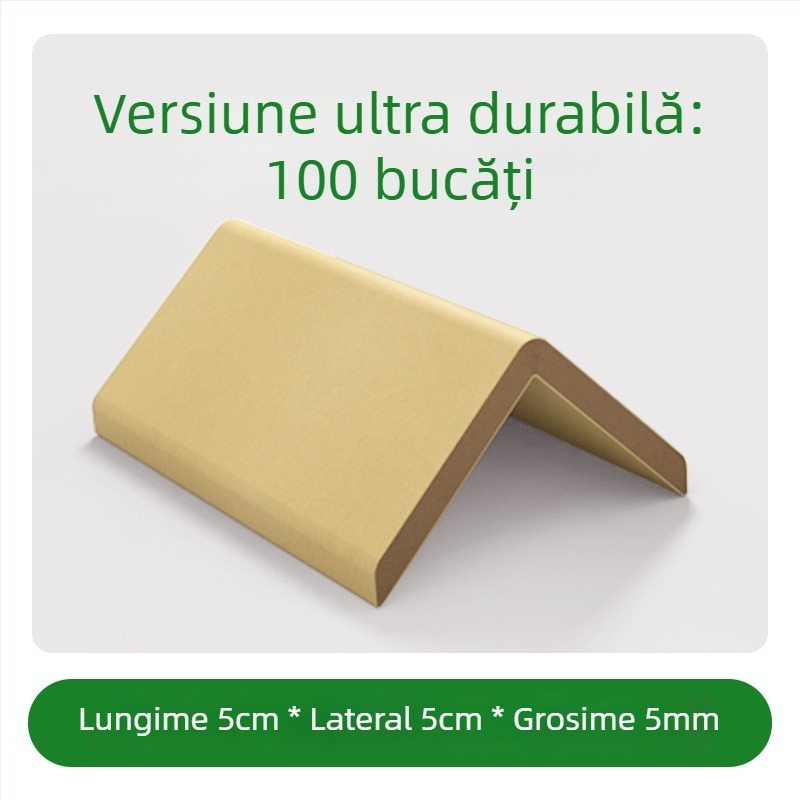 Protecții de colț pentru ambalare din PP cu catarame anti-derapare, pentru ambalare industrială — tipuri L20/L32, protecții de colț din hârtie 10 cm și 5 cm, stil greu 50 mm