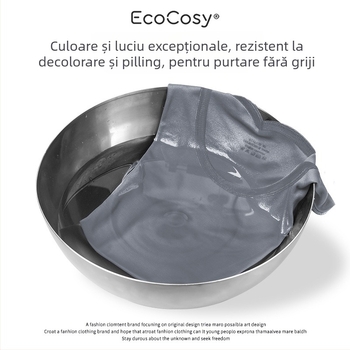 Top bărbați fără mâneci, spate încrucișat, Yuke Silk, 70% viscose, croială mulata, luciu de mătase