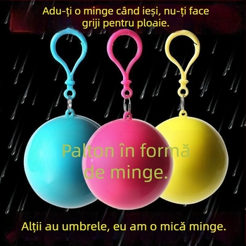 Poncă de ploaie de unică folosință, stil desen animat, pentru drumeții și alpinism, adulți, grosime normală